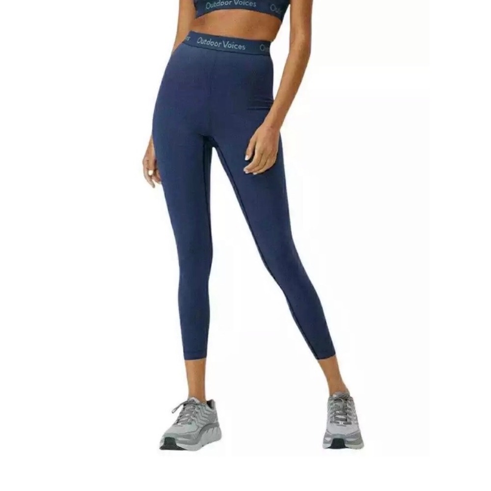 Outdoor Voices Dark Sky Smooth 7/8 Legging NWT Womens Navy Seamless Yoga